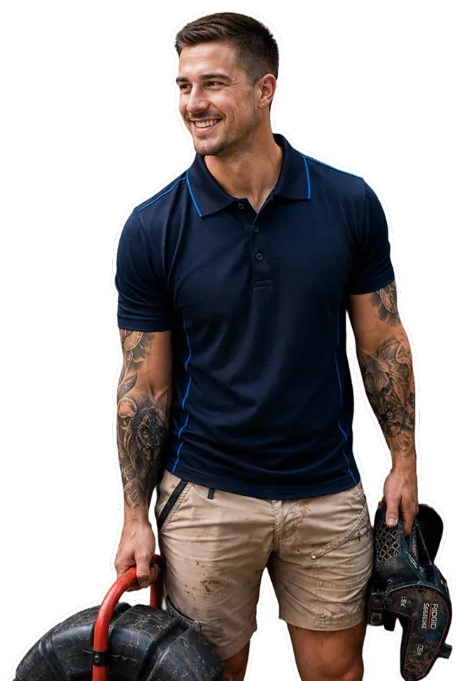 A licensed Marrickville plumber with his tools